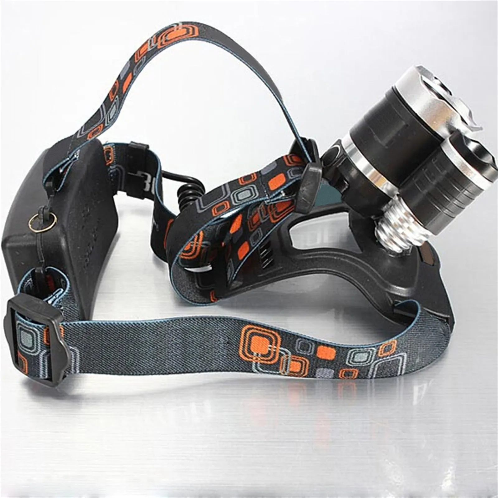 3*LED 10W 3-Mode 5000LM White Light Headlamp