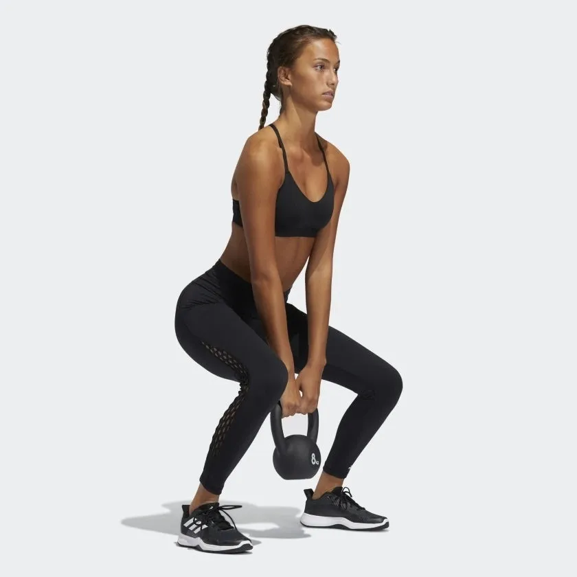 Adidas Womens Believe This 2.0 Lace-Up 7/8 Tights