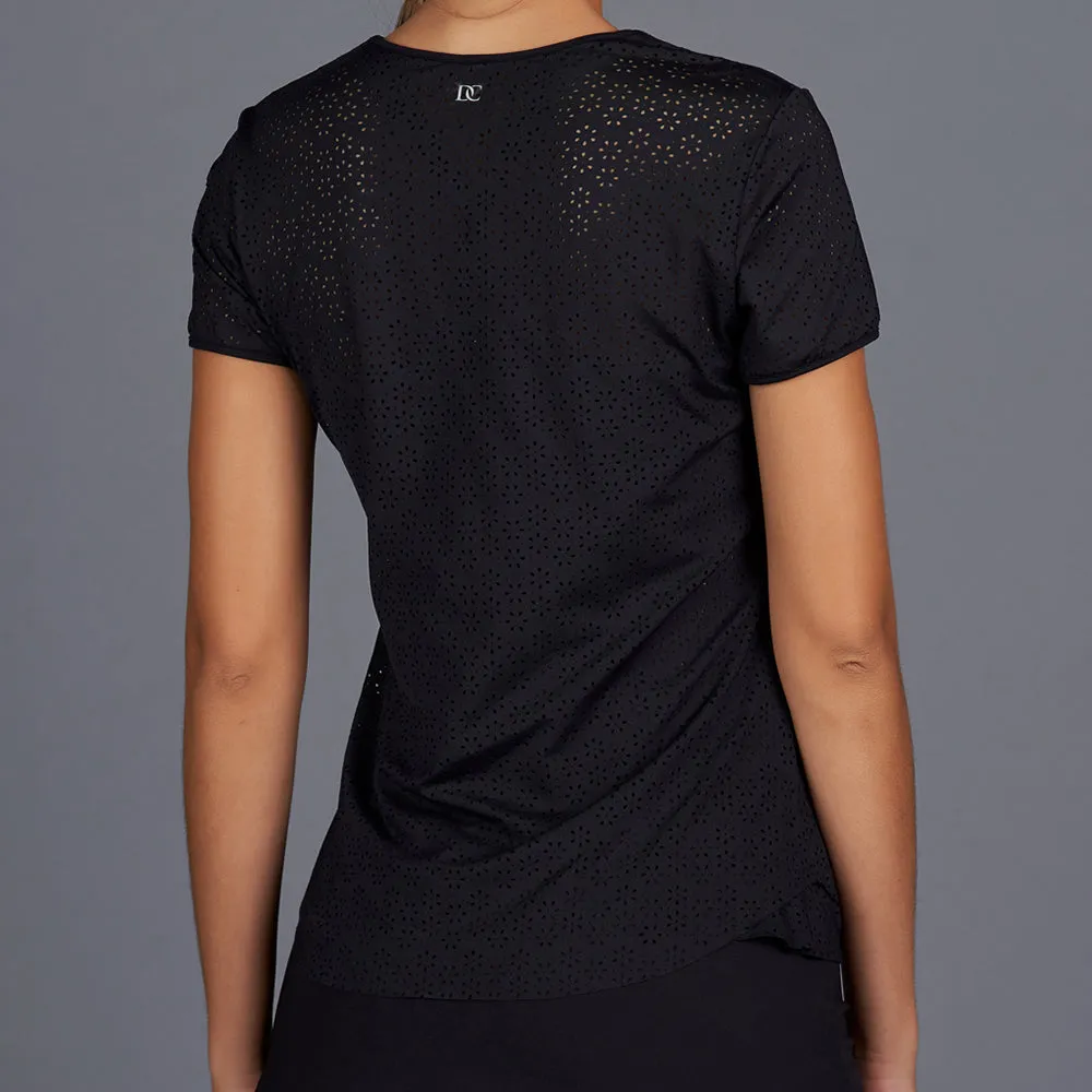 All Season Lacy Tee (black)