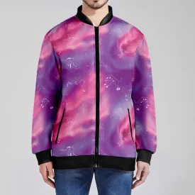 Animal Ancestors 7 Aurora Gases Pink and Purple Zippered Collared Lightweight Jacket