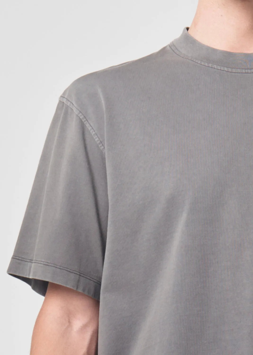 Asha Mock Neck Tee in Flint