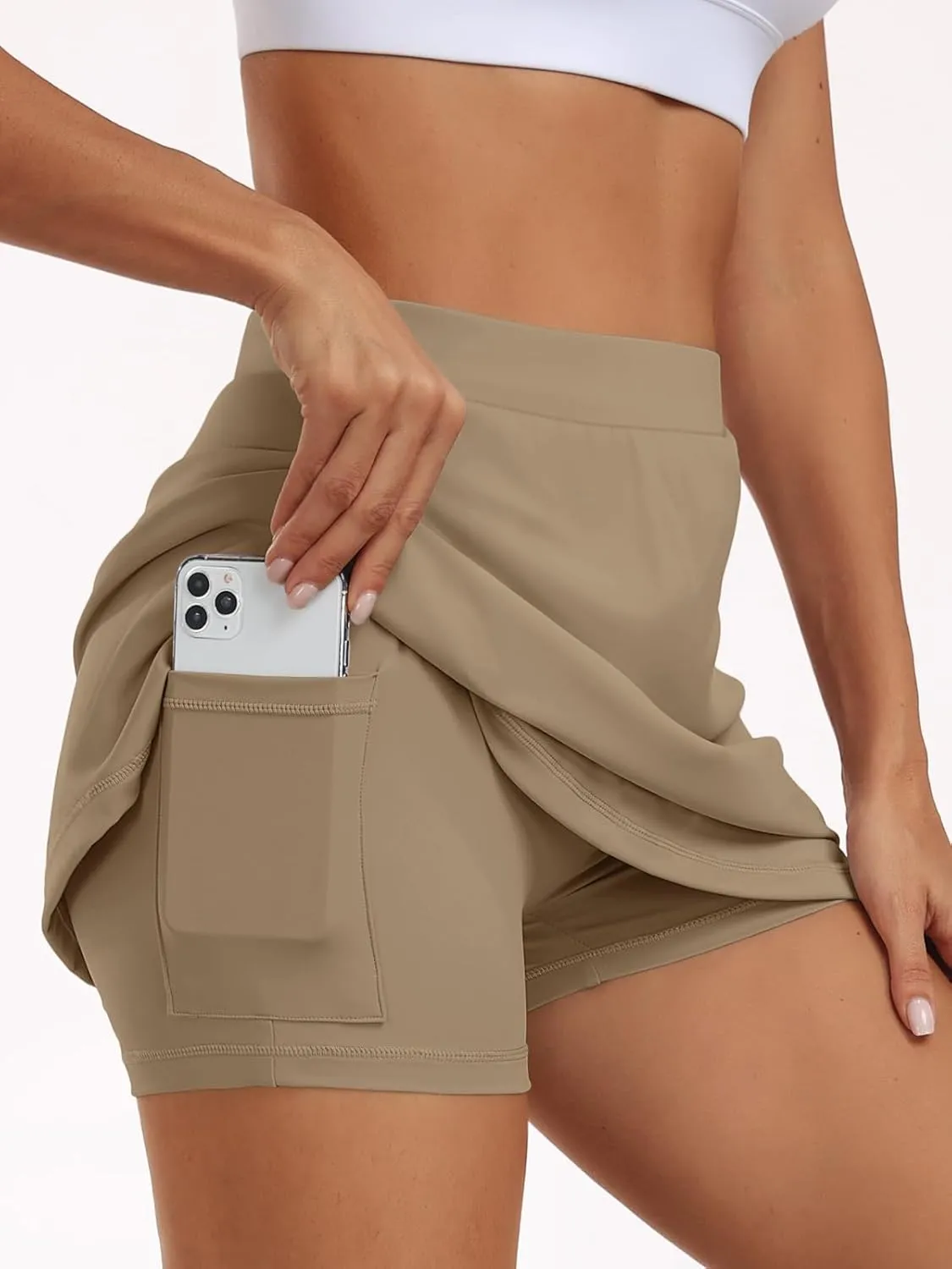 AUTOMET Women's Mini Tennis Skirt with Shorts Underneath 2025 Athletic Workout Cute Golf Skorts Trendy Summer Gym Clothes