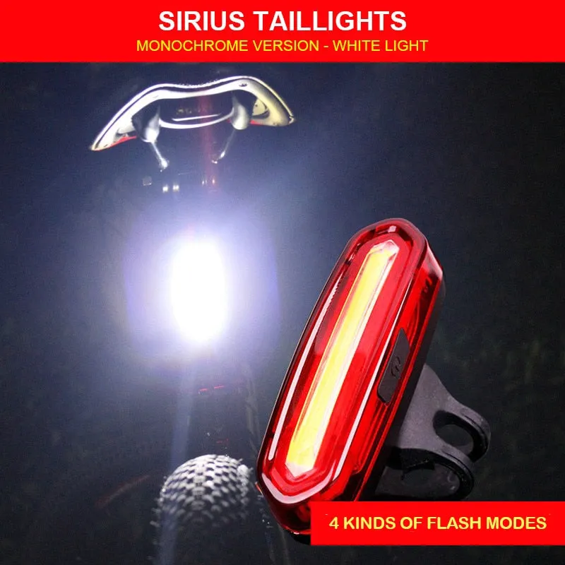 Bike Tail Light Waterproof Riding Front Rear Light LED USB Rechargeable Mountain Bike Headlight Cycling Tail Lamp Bicycle Light