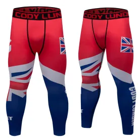 Cody Lundin - Battle Nation : Britain - BJJ compression tights /rash guard / Spats /Pants