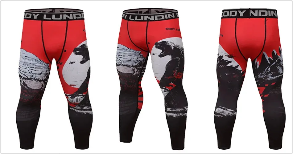 Cody Lundin - Godzilla - BJJ compression tights /rash guard / Spats /Pants