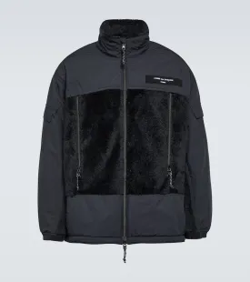 Comme des Garcons Homme Paneled faux shearling jacket