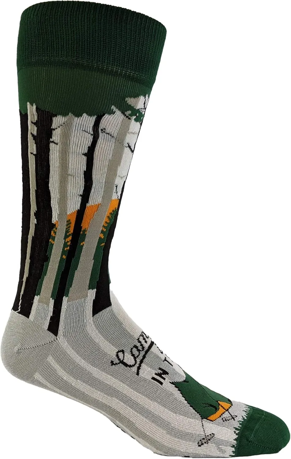 Crazy Dog T-Shirts Mens Funny Camping Socks With Awesome Graphics Hiking Socks For Men