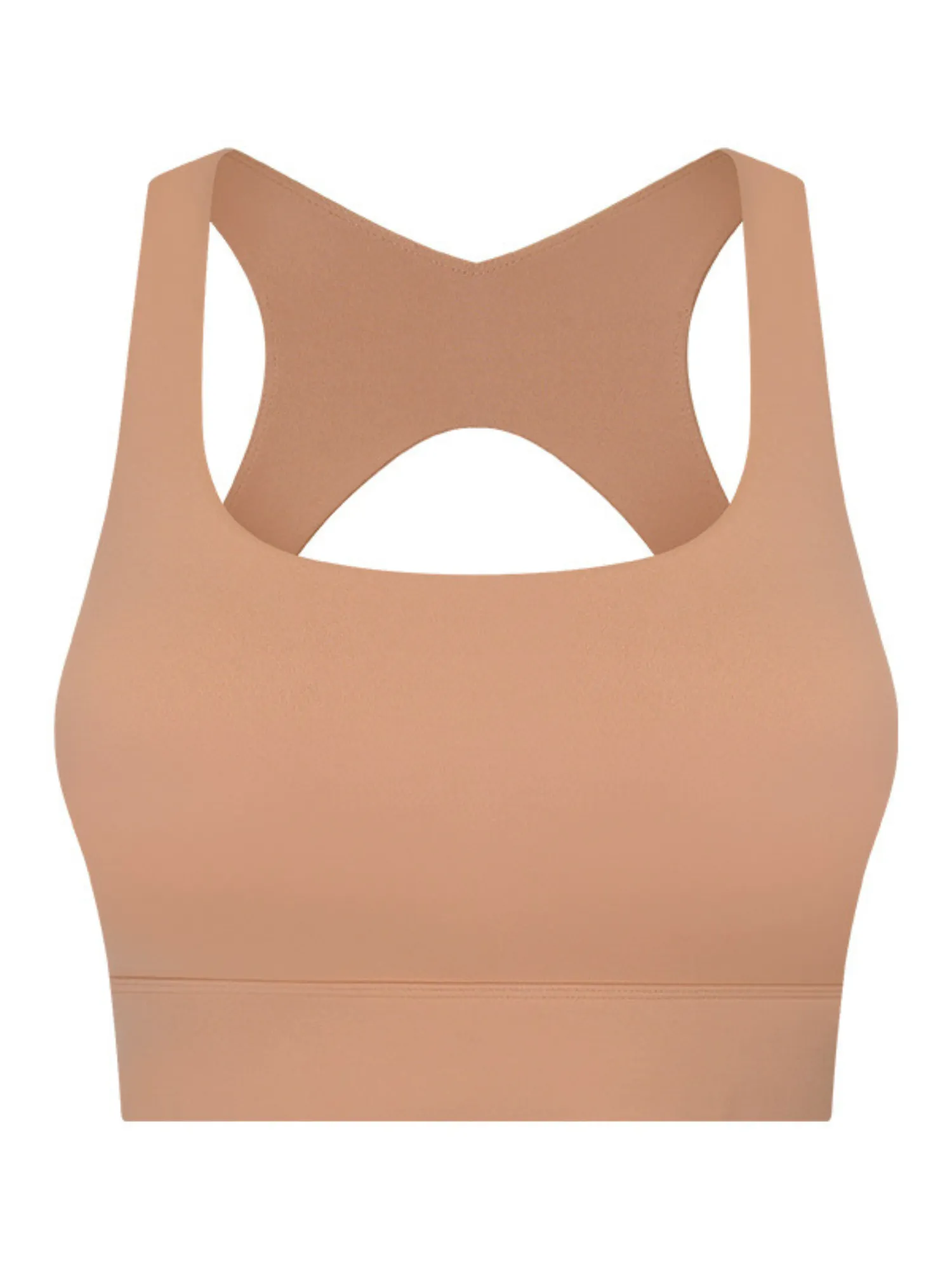 Desert Sand "Margaret" Open Back Wrap Band Sports Bra