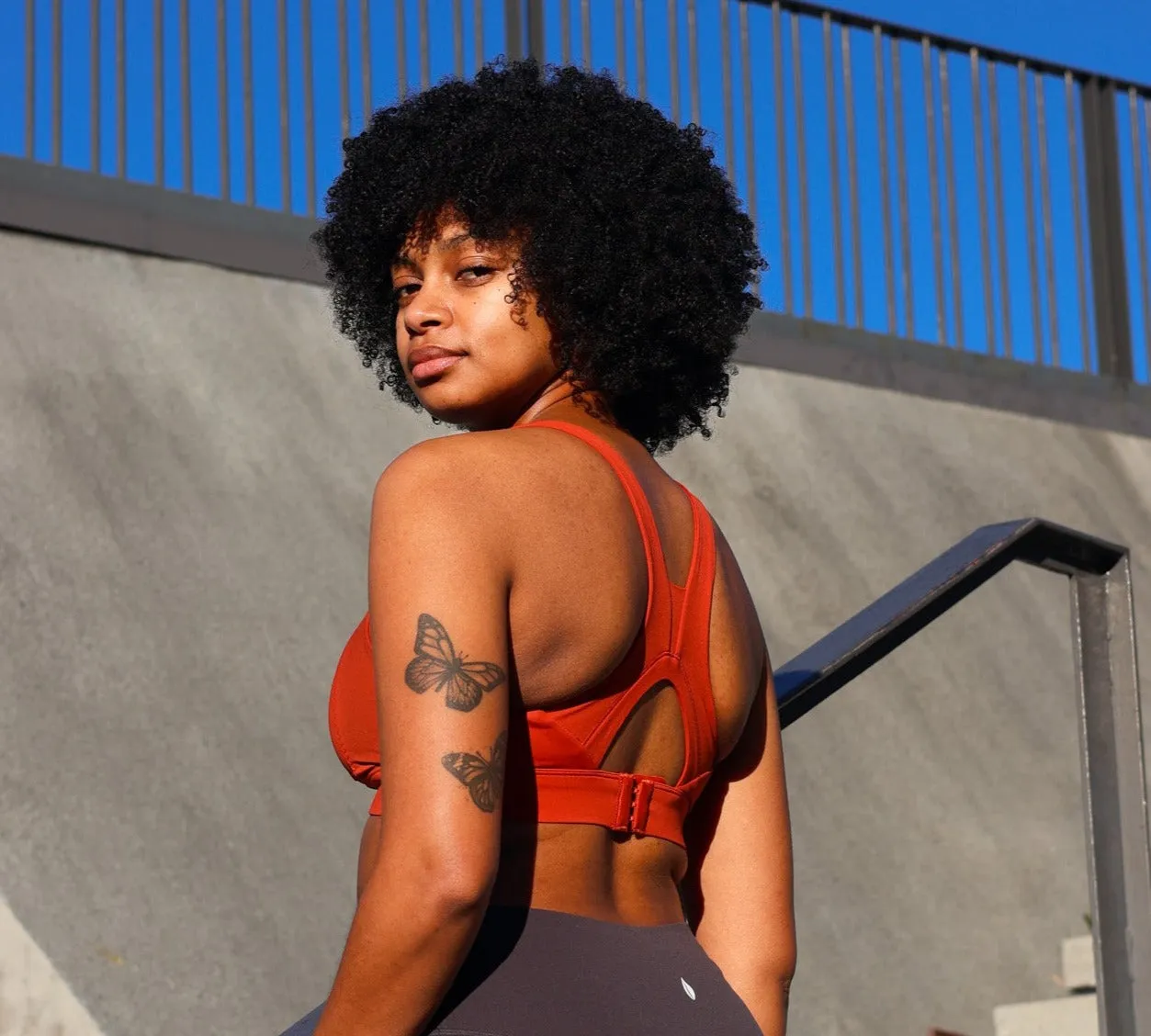 Empire Bra Red