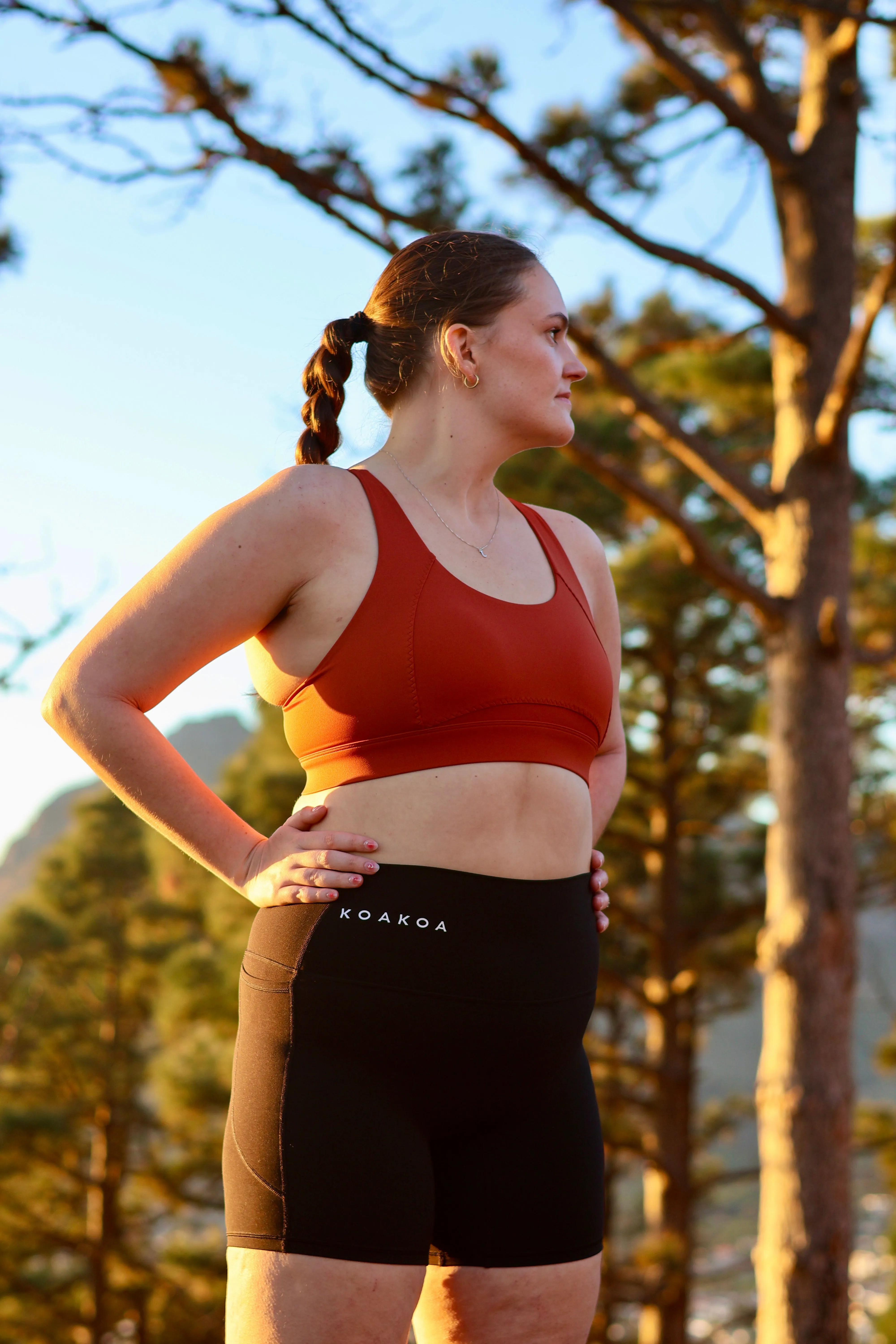 Empire Bra Red