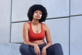Empire Bra Red