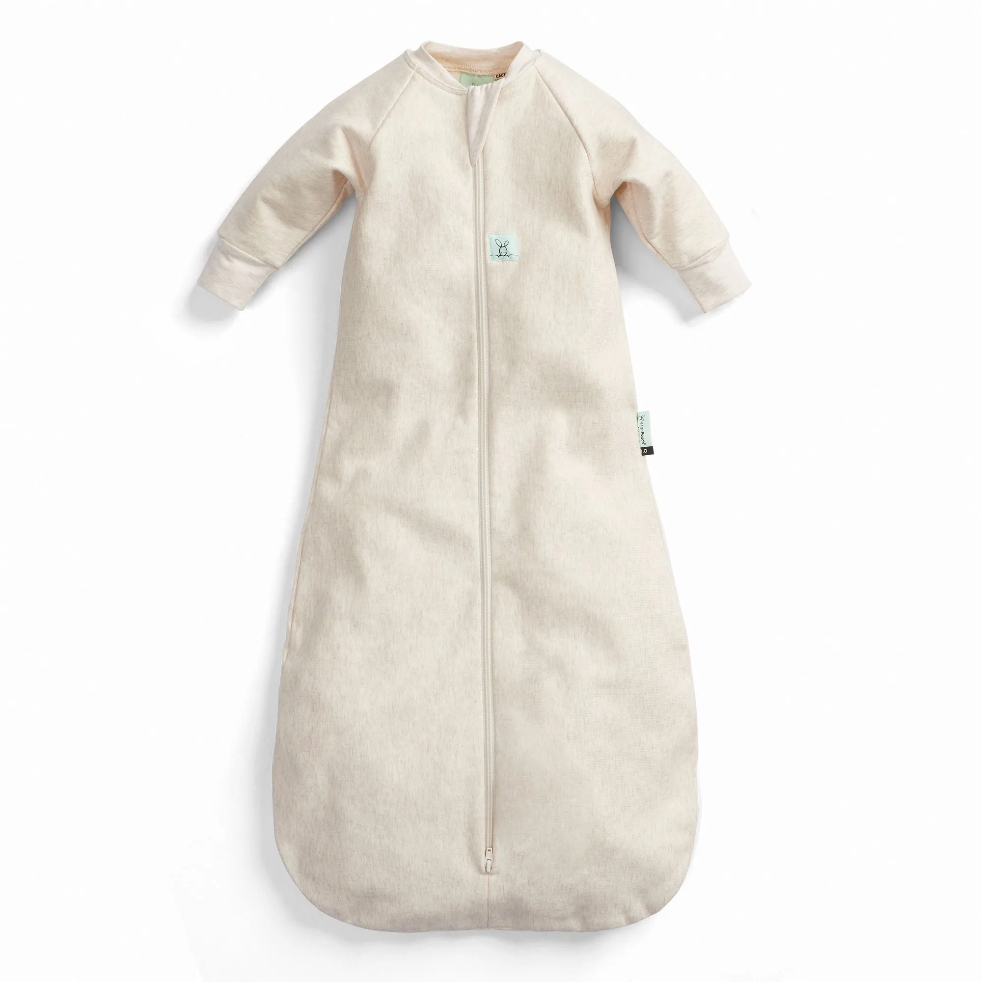 ergoPouch Jersey Sleeping Bag Long Sleeve  1.0 TOG - Oatmeal Marle