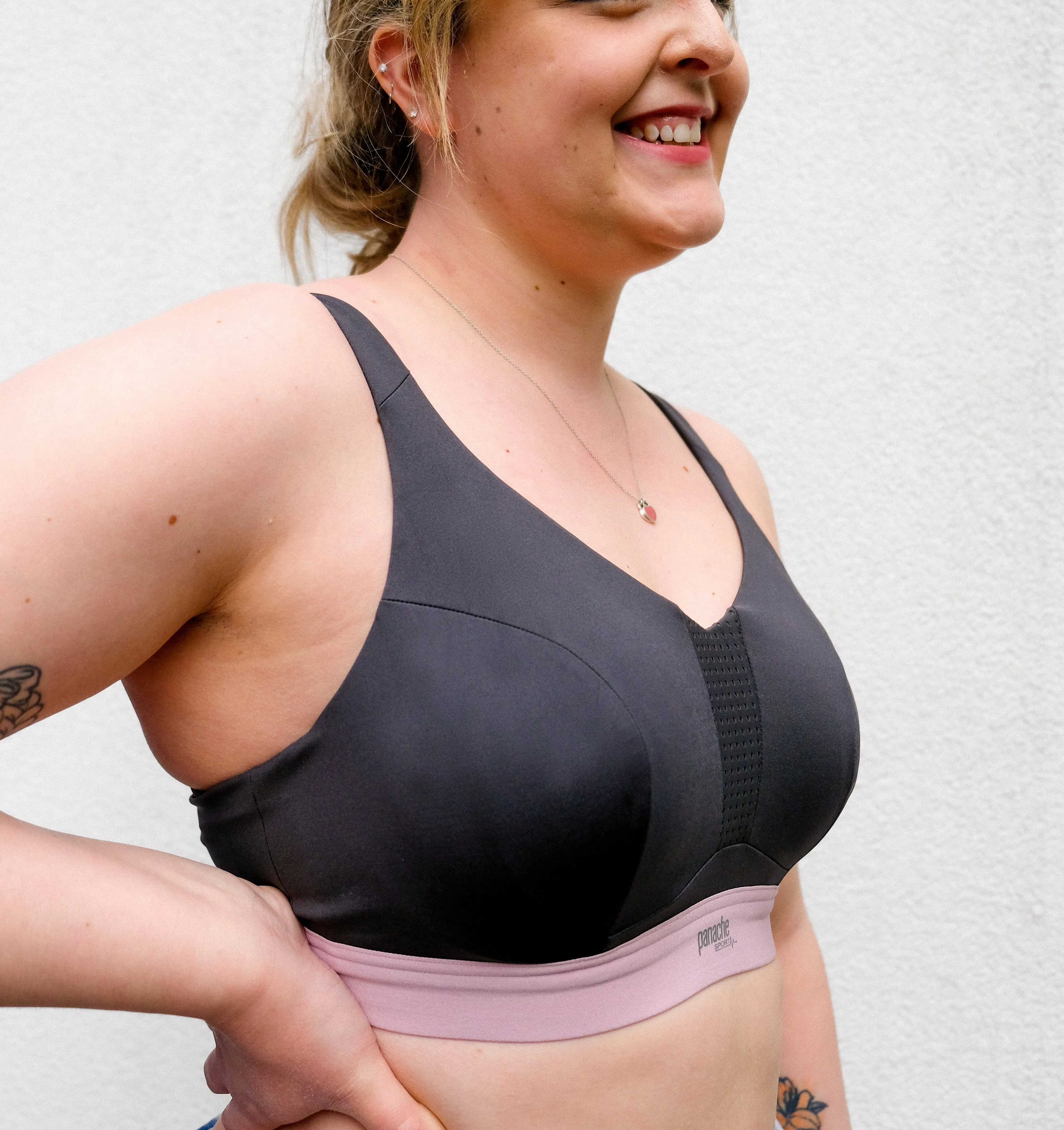 High impact non padded wired sports bra [Charcoal]