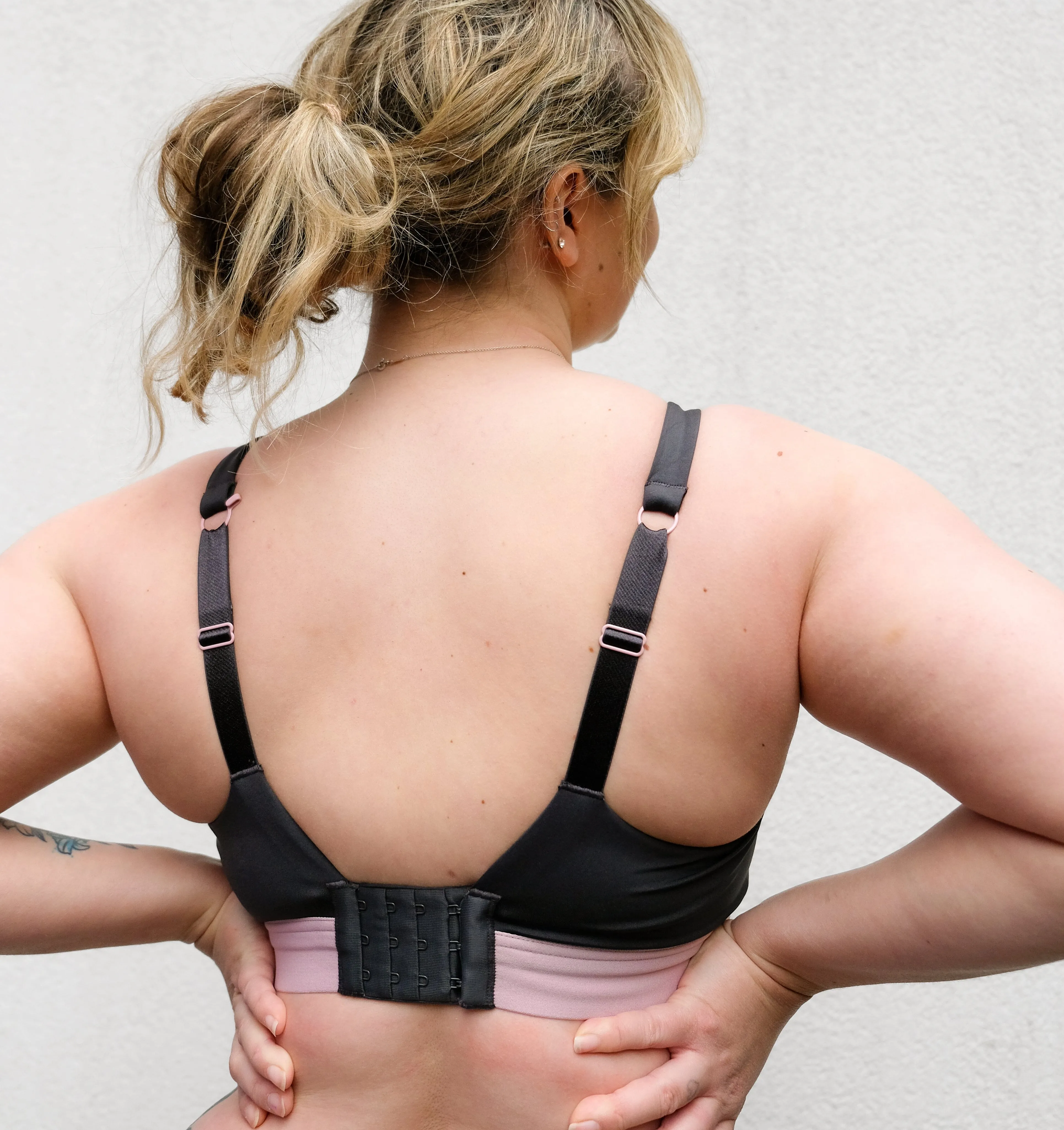 High impact non padded wired sports bra [Charcoal]