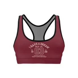 I Have A Dream Women's Padded Sports Bra