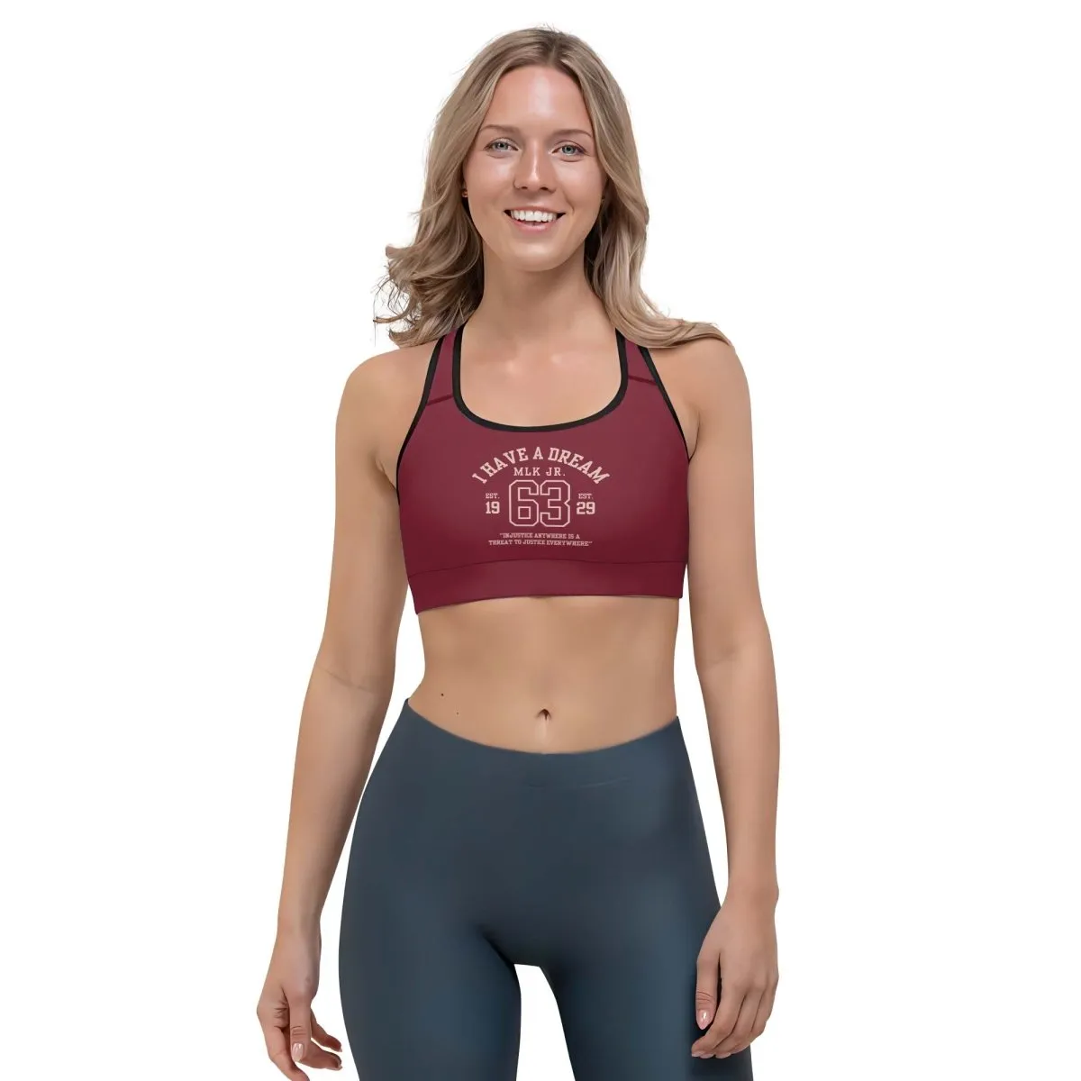 I Have A Dream Women's Padded Sports Bra