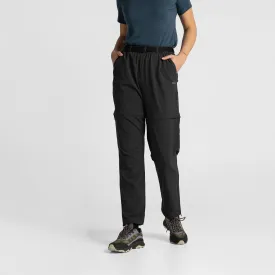 Impeccably Imperfect Womens Zip Off Pants Black