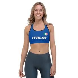 Italy Women's Padded Sports Bra