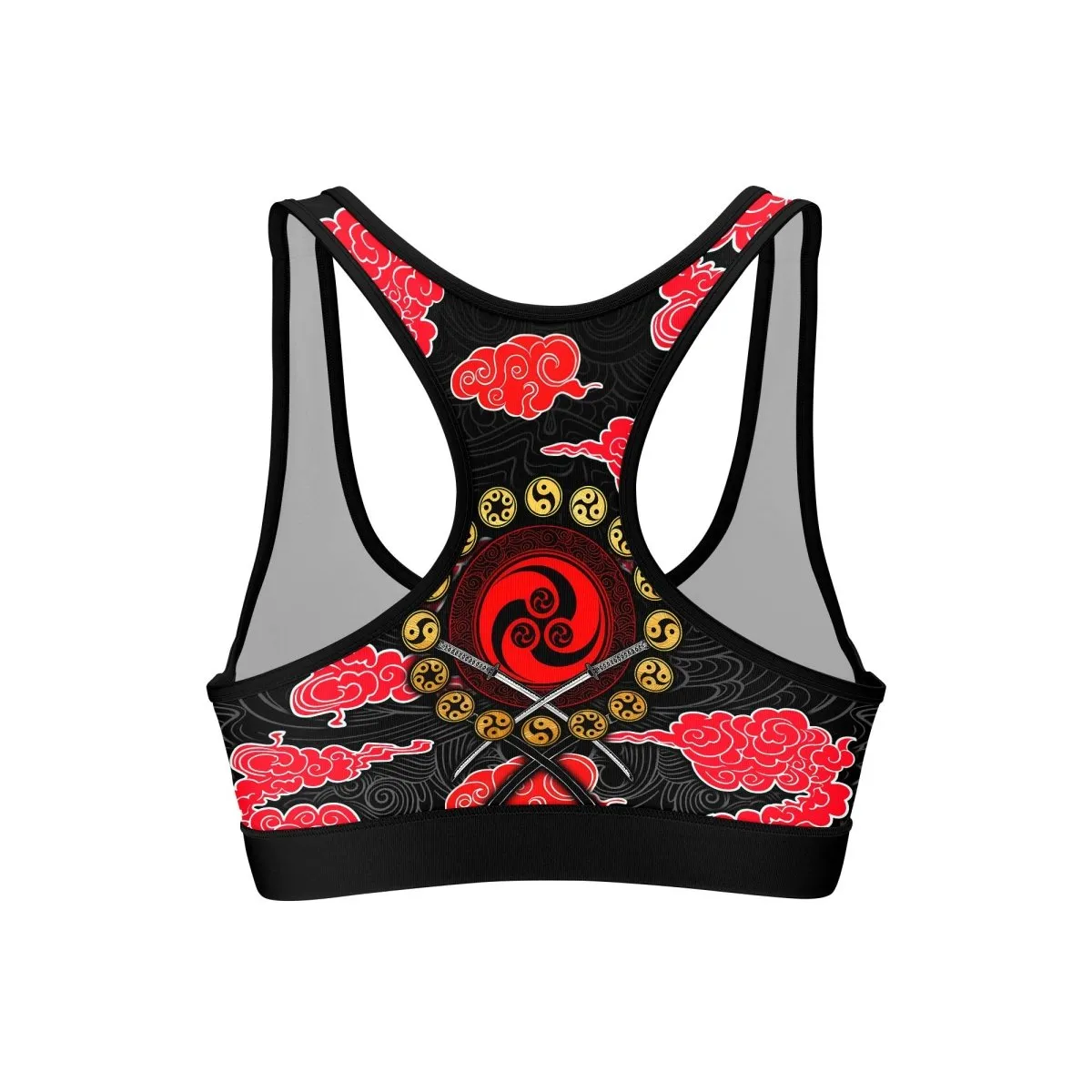 Japanese Raijin And Fujin Women's Padded Sports Bra