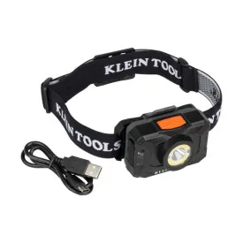 Klein Tools 56414 Rechargeable 2-Color LED Headlamp with Adjustable Strap