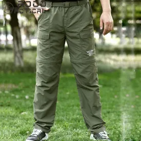 Mens Fast Dry Zip Off Hiking Pants