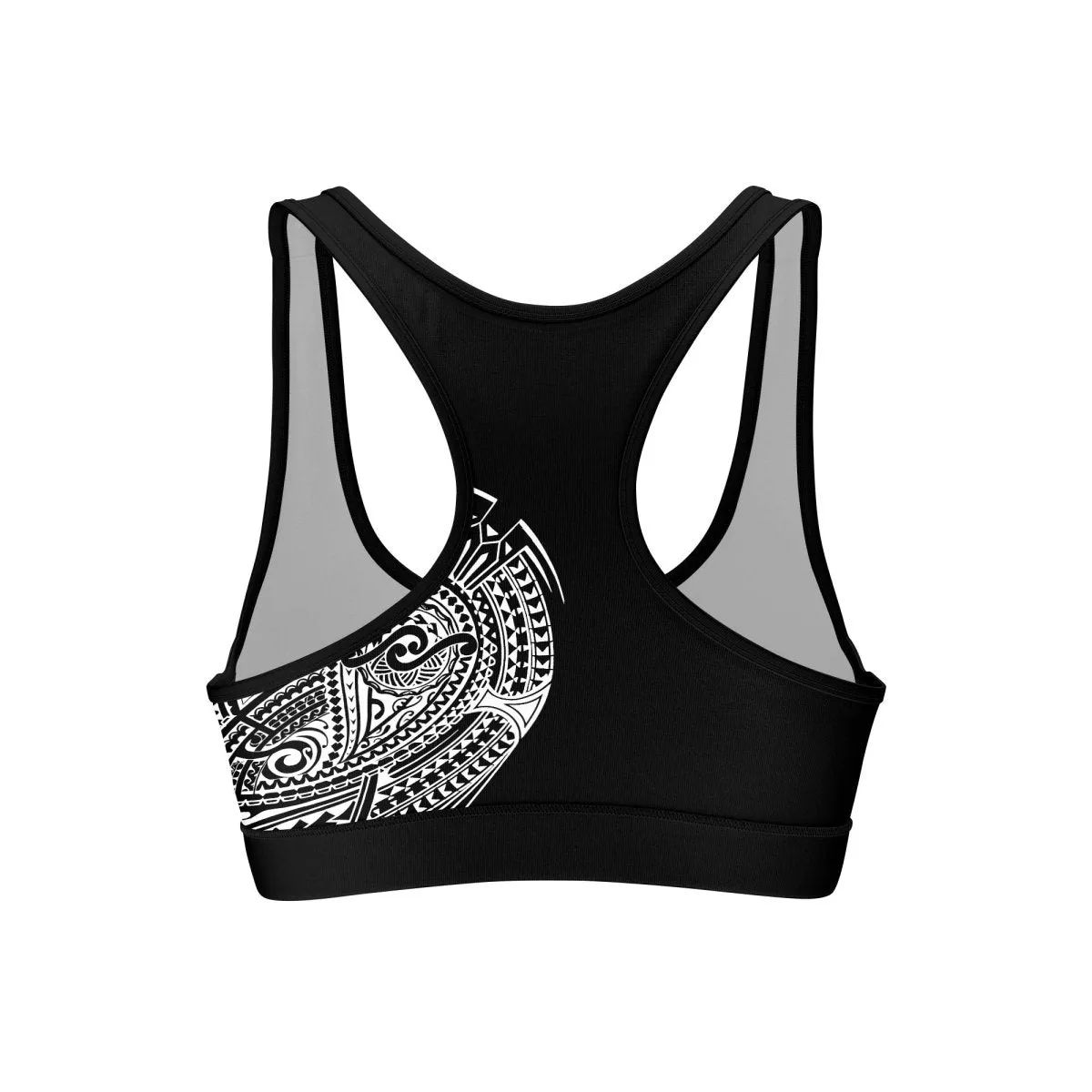 Octopus Tribal Tattoo Women's Padded Sports Bra