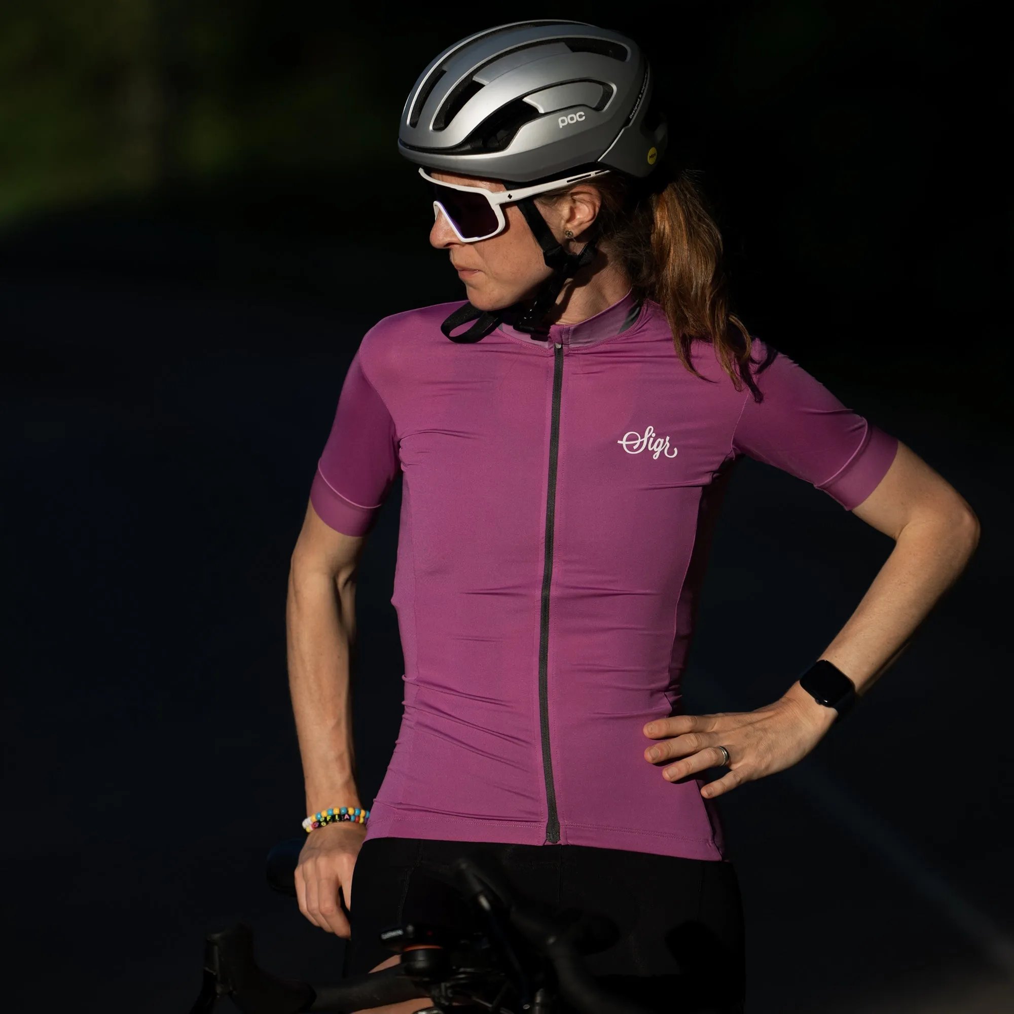 Orkidé Women's Pink Purple Cycling Jersey