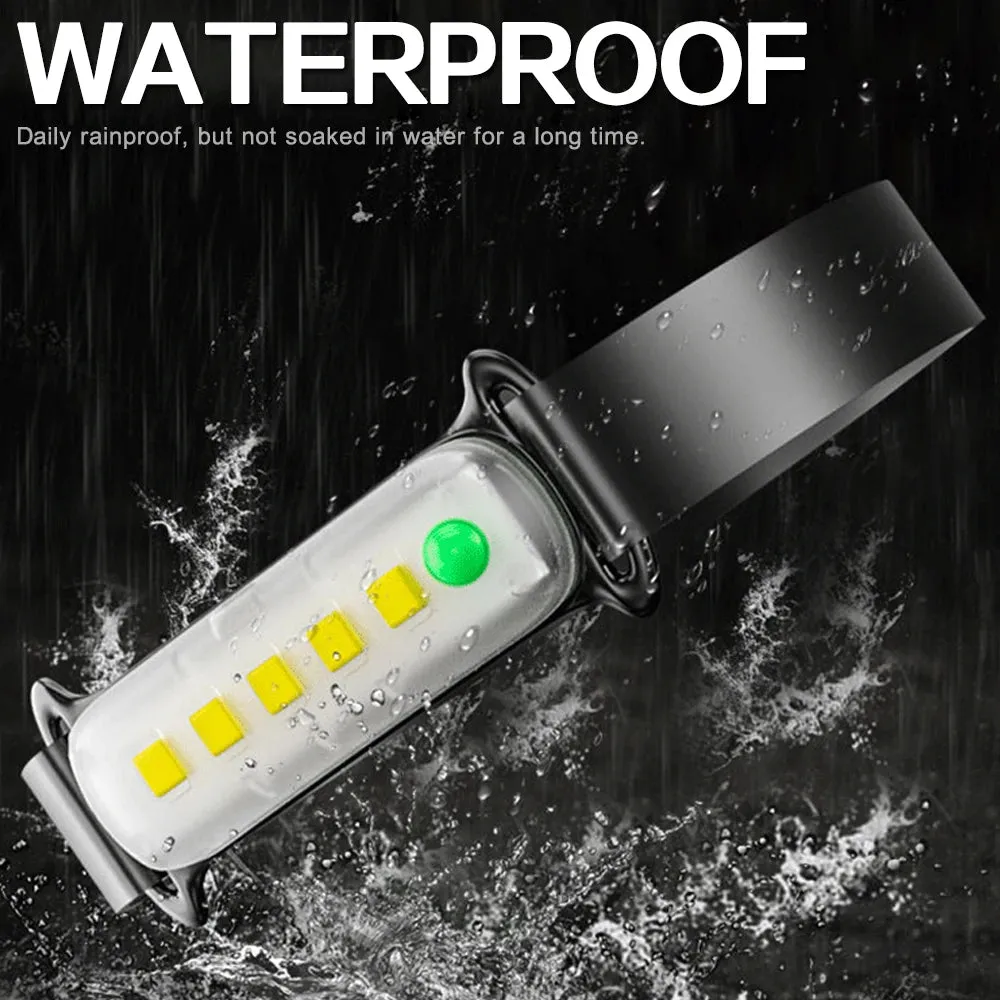 Powerful Q5 COB LED Headlamp Rechargeable 3-Modes Headlight Built-in Battery Waterproof Portable  Head Lamp Camping Head Lamp