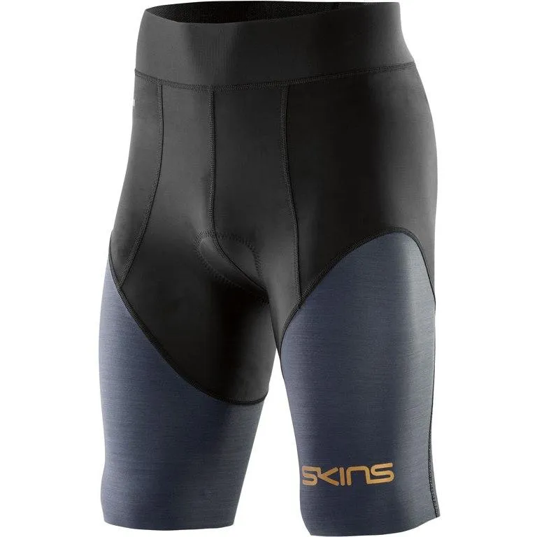 SKINS Men's DNAMIC Triathlon 1/2 Tights - Black/Carbon