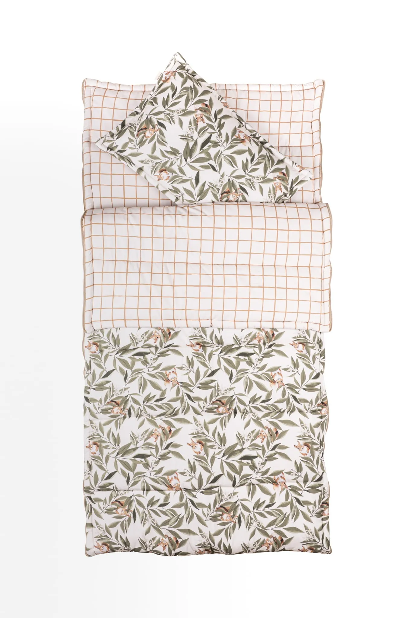 SLEEPING BAG WITH PILLOW WOODLAND