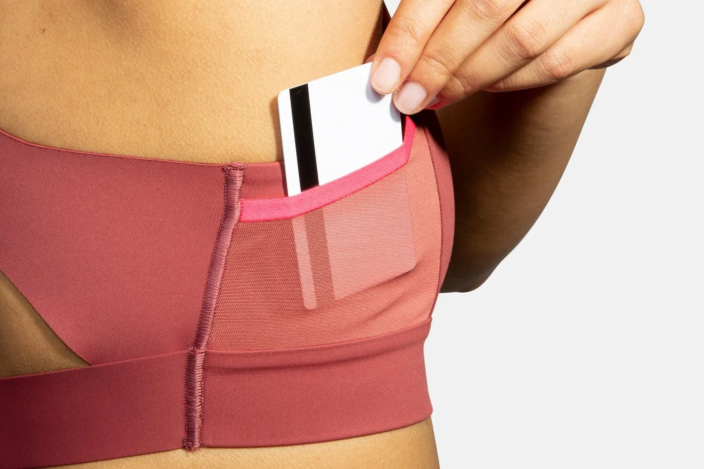 W Brooks Drive 3 Pocket Run Bra