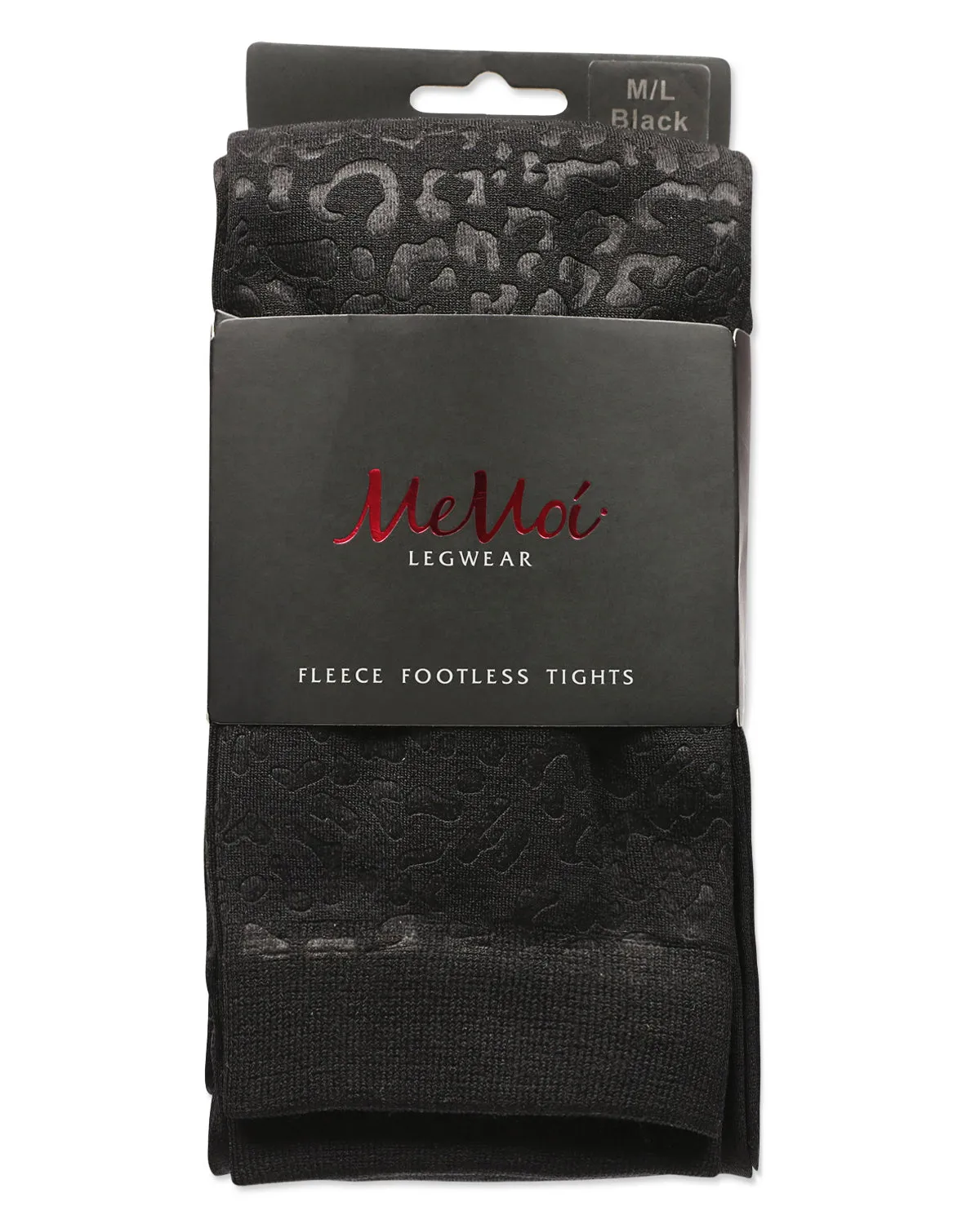 Women's Cheetah Fleece Lined Footless Winter Tights