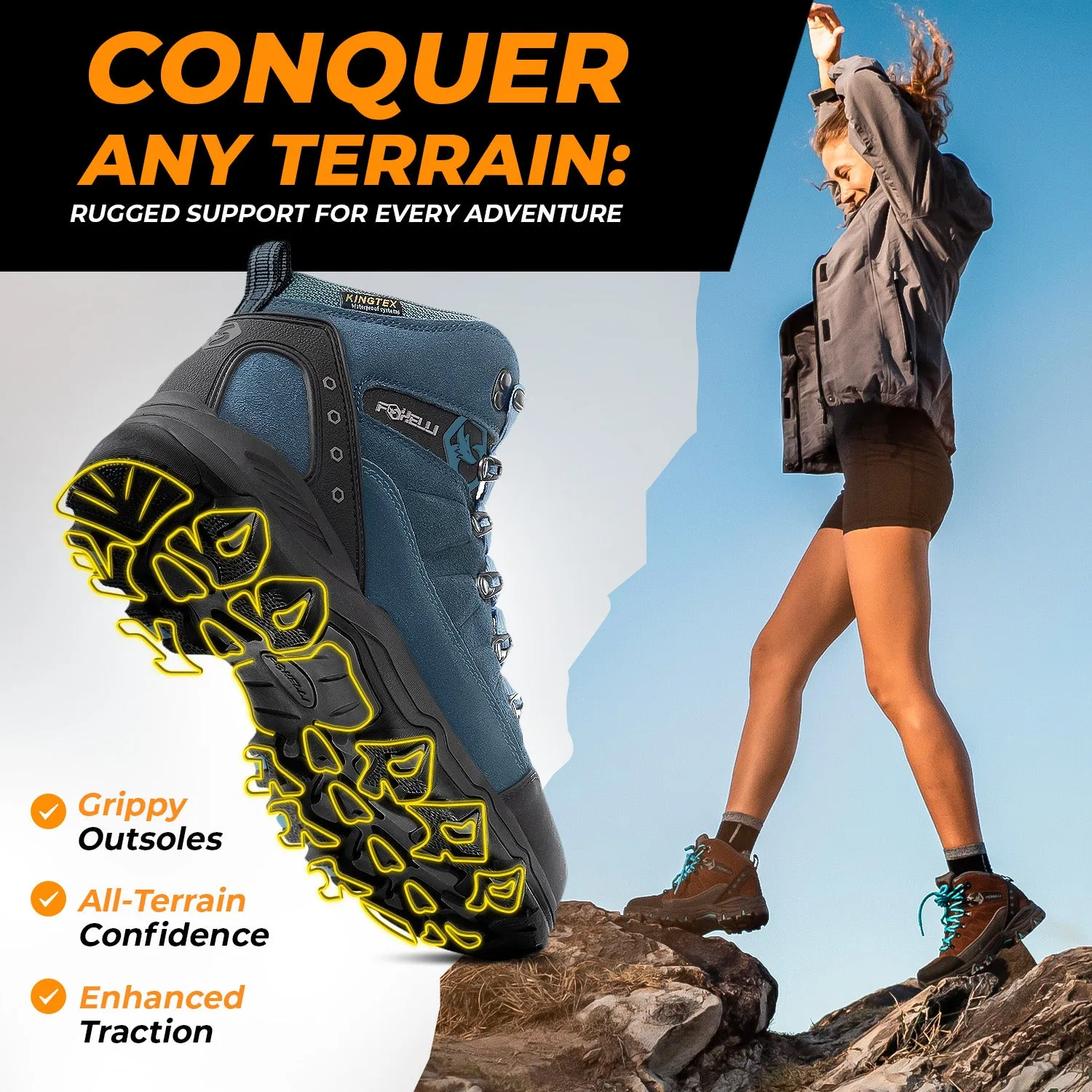 Women’s Hiking Boots – Blue